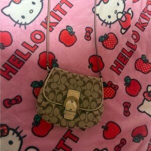 Coach Tan Signature Crossbody Bag